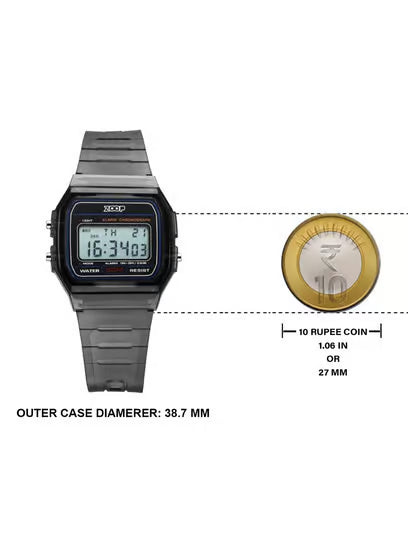Zoop Transparent Digital Watch for Girls Kids, from House of Titan - 16049PP01 - KRISHNA WATCH COMPANY
