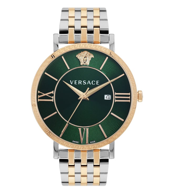Versace V-Eternal Gent Date Green astrology Watch - VENCA0424 - KRISHNA WATCH COMPANY