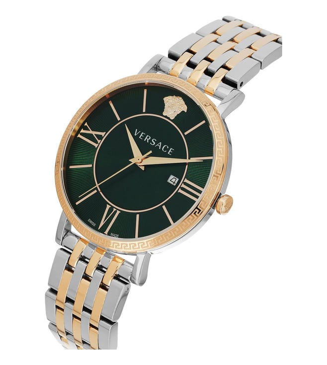 Versace V-Eternal Gent Date Green astrology Watch - VENCA0424 - KRISHNA WATCH COMPANY