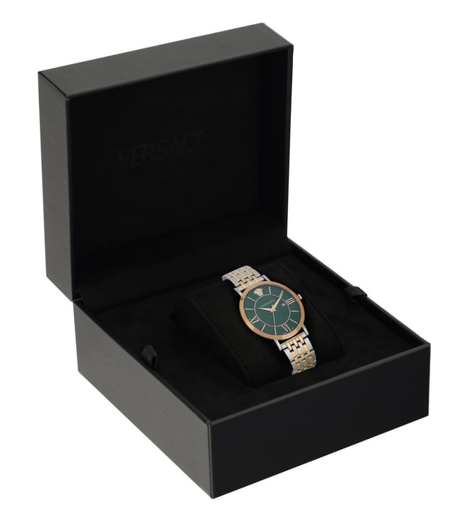 Versace V-Eternal Gent Date Green astrology Watch - VENCA0424 - KRISHNA WATCH COMPANY