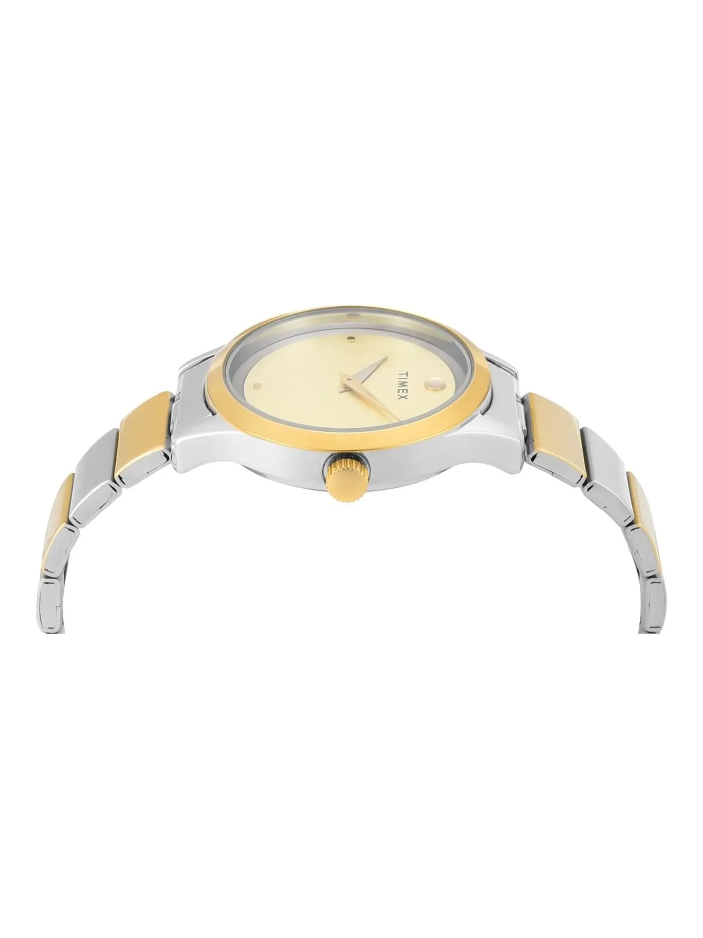 TIMEX Champagne Round Dial Analog Womens Watch - TWTL13701