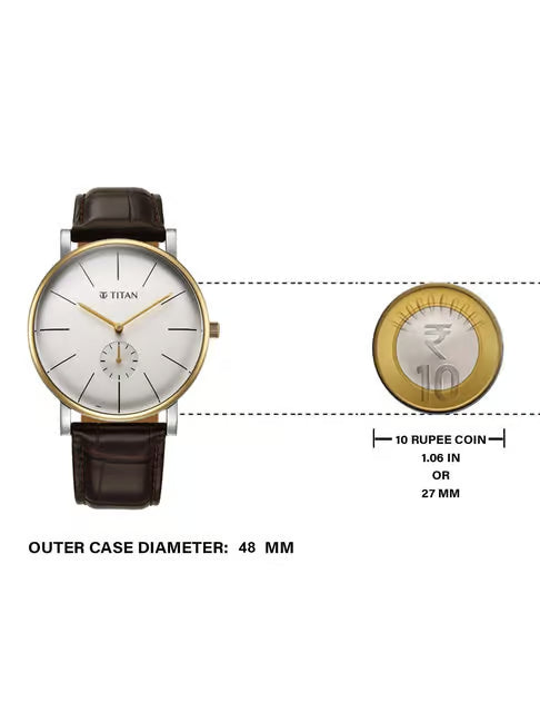 Titan Elegance Watch for Men - 90203BL01 - KRISHNA WATCH COMPANY