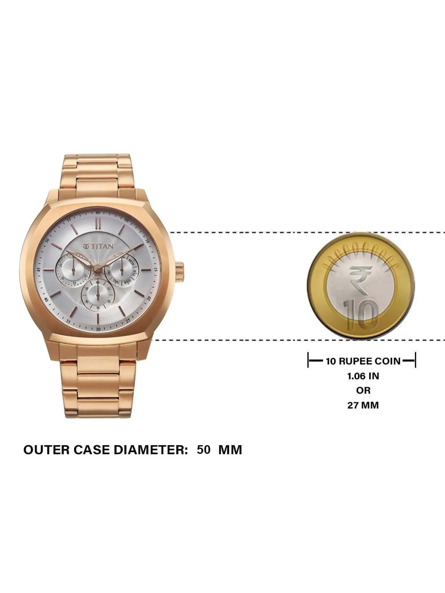 Titan Regalia Arc Watch for Men 90213wm01 - KRISHNA WATCH COMPANY