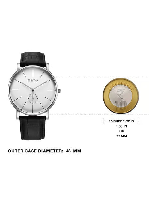 Titan Elegance Watch for Men - 90203SL01 - KRISHNA WATCH COMPANY