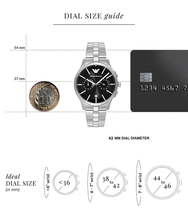 Emporio Armani Quartz Chronograph Men 42 mm AR11691 - KRISHNA WATCH COMPANY