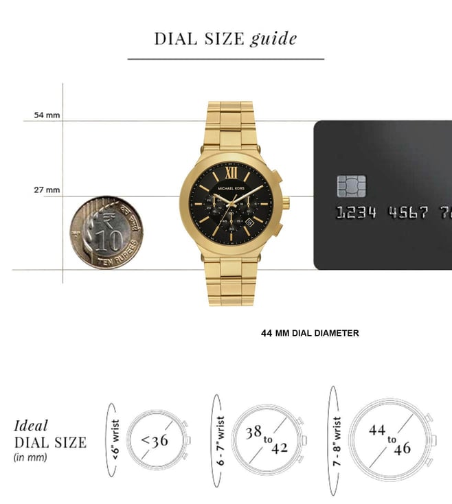 Michael Kors Billie Quartz Chronograph Men 44 mm MK9220 - KRISHNA WATCH COMPANY