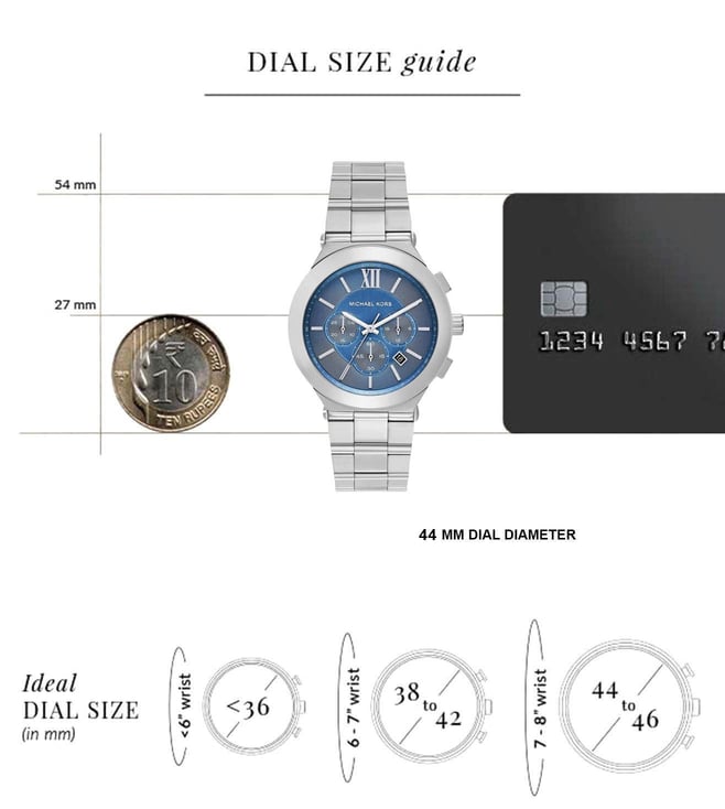 Michael Kors Billie Quartz Chronograph Men 44 mm MK9222 - KRISHNA WATCH COMPANY