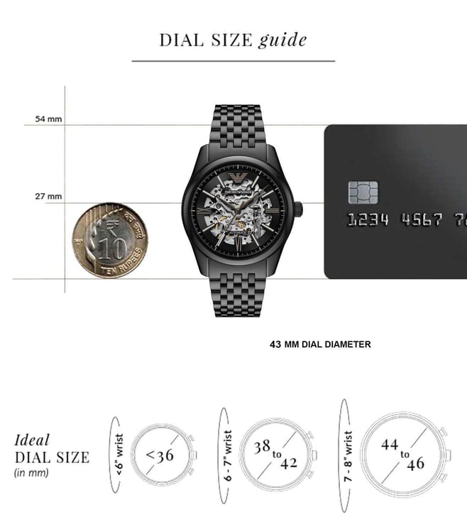 Emporio Armani Automatic Men 43 mm AR60093 - KRISHNA WATCH COMPANY