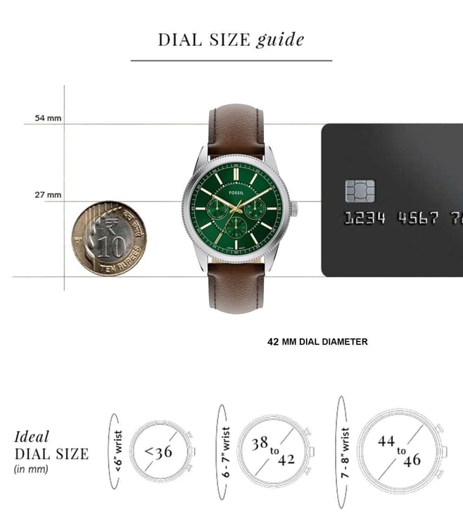 Fossil Pearson Quartz Men 42 mm - FS6137 - KRISHNA WATCH COMPANY