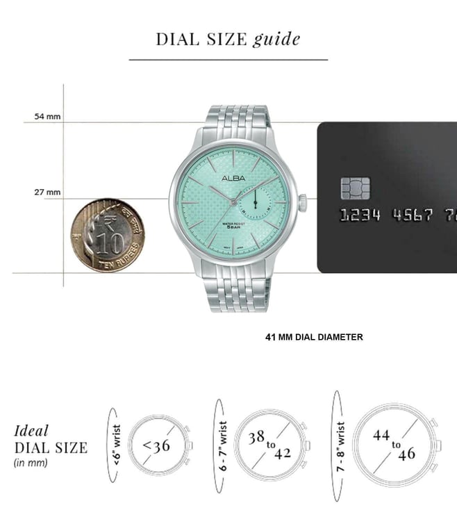 Alba Ice Mint Dial Watch - A5B007X1 - KRISHNA WATCH COMPANY