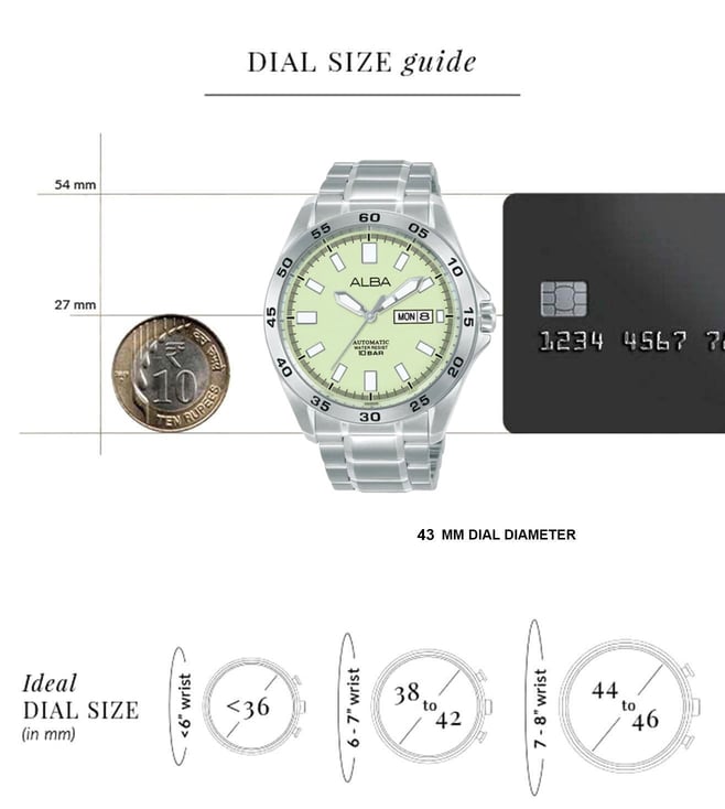 ALBA Automatic Men 43 mm - AL4755X1 - KRISHNA WATCH COMPANY