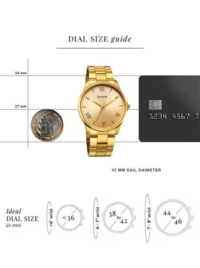 Sonata Traditional Essentials Quartz Analog Watch For Men - 77163YM04W - KRISHNA WATCH COMPANY