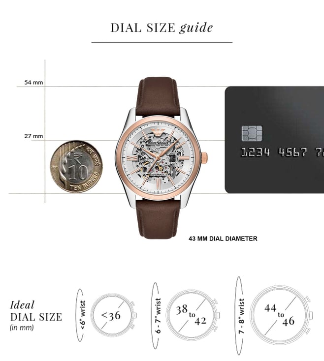 Emporio Armani Automatic Men 43 mm - AR60094 - KRISHNA WATCH COMPANY
