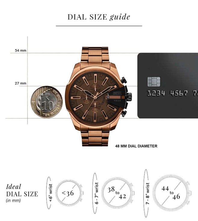 Diesel Mega Chief Slim Quartz Chronograph Men - DZ4697 - KRISHNA WATCH COMPANY