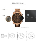 Diesel Mega Chief Slim Quartz Chronograph Men - DZ4697 - KRISHNA WATCH COMPANY