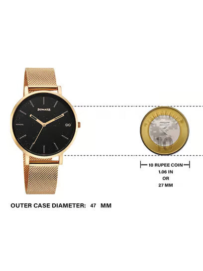 Sonata Soulmate Couple Analog Watch 7715087073WM01 - KRISHNA WATCH COMPANY