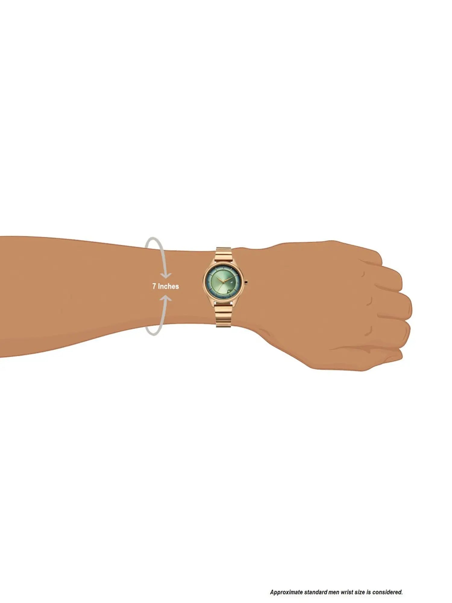 Fastrack Style Up Quartz Analog with Date Watch For Girls 6215WM02 - KRISHNA WATCH COMPANY