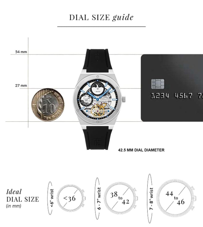 EARNSHAW Drake Dual Time Automatic Men 42.5 mm ES-8291-01 - KRISHNA WATCH COMPANY