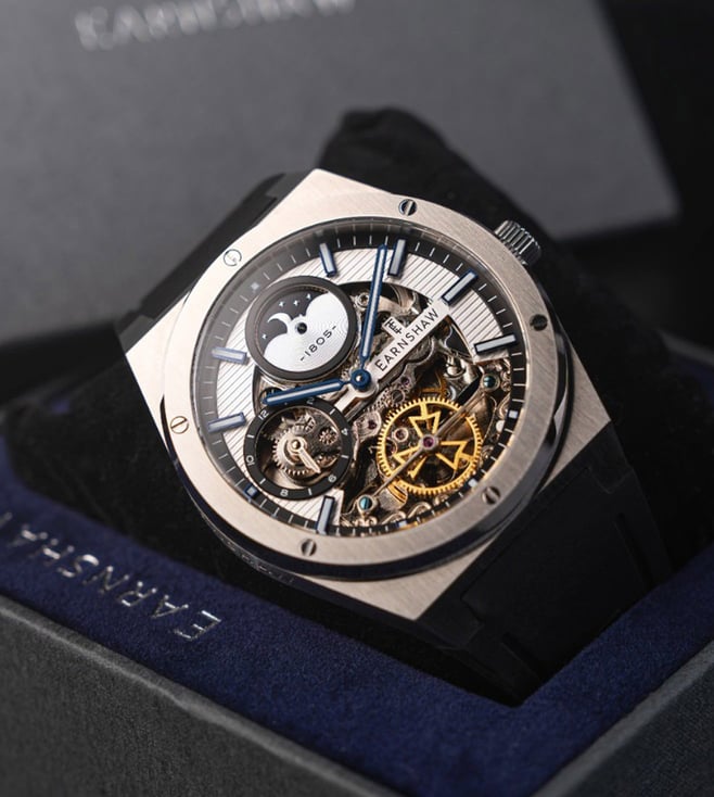 EARNSHAW Drake Dual Time Automatic Men 42.5 mm ES-8291-01 - KRISHNA WATCH COMPANY