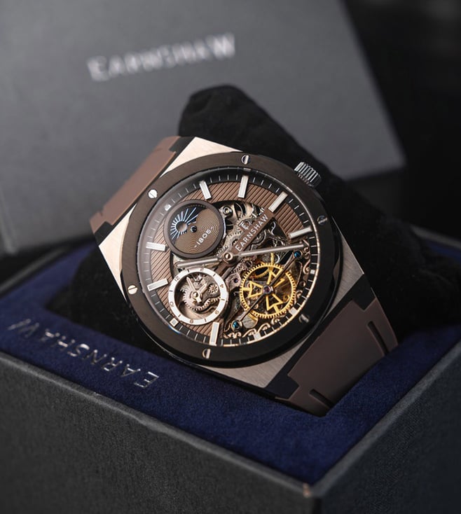 EARNSHAW Drake Dual Time Automatic Men 42.5 mm ES-8291-04 - KRISHNA WATCH COMPANY