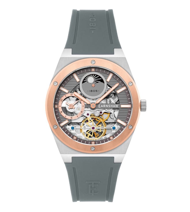EARNSHAW Drake Dual Time Automatic Men 42.5 mm ES - 8291-02 - KRISHNA WATCH COMPANY