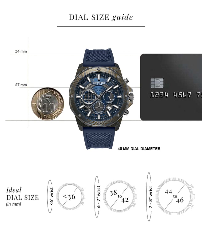 Kenneth Cole FW25 Quartz Chronograph Men 45 mm KCWGO0087601MNW - KRISHNA WATCH COMPANY