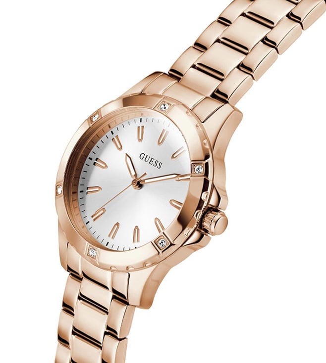 Guess White Round Dial Analog Women's Watch - GW0948L5 - KRISHNA WATCH COMPANY
