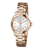 Guess White Round Dial Analog Women's Watch - GW0948L5