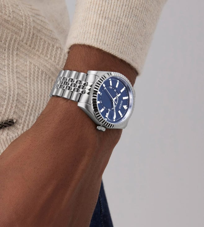 Guess Blue Round Dial Analog Men's Watch - GW0977G1 - KRISHNA WATCH COMPANY