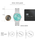 Versace Light Blue Asymmetrical Dial Analog Men's Watch - VE0F00225