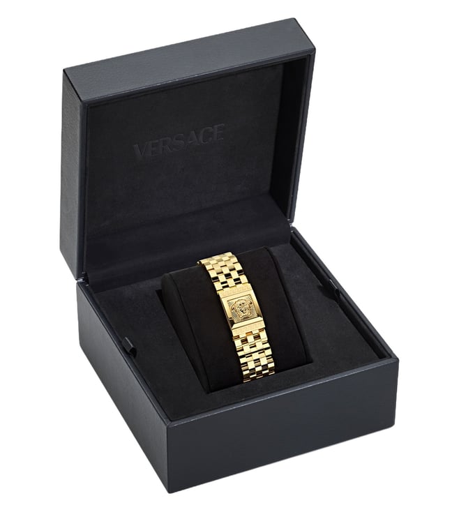 Versace Black Asymmetrical Dial Analog Women Watch - VE0C00325 - KRISHNA WATCH COMPANY