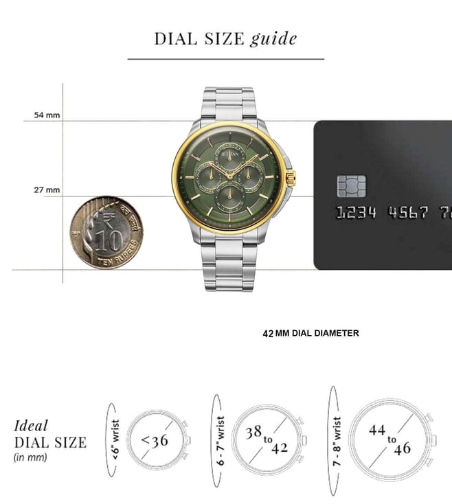 Titan Classique Four Eye Multifunction Watch for Men 90217BM02 - KRISHNA WATCH COMPANY