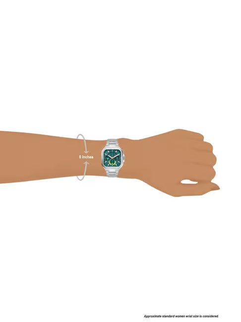 Timex Vector Square 46.2mm Green Dial Analog Men Watch - TWEG30902 - KRISHNA WATCH COMPANY