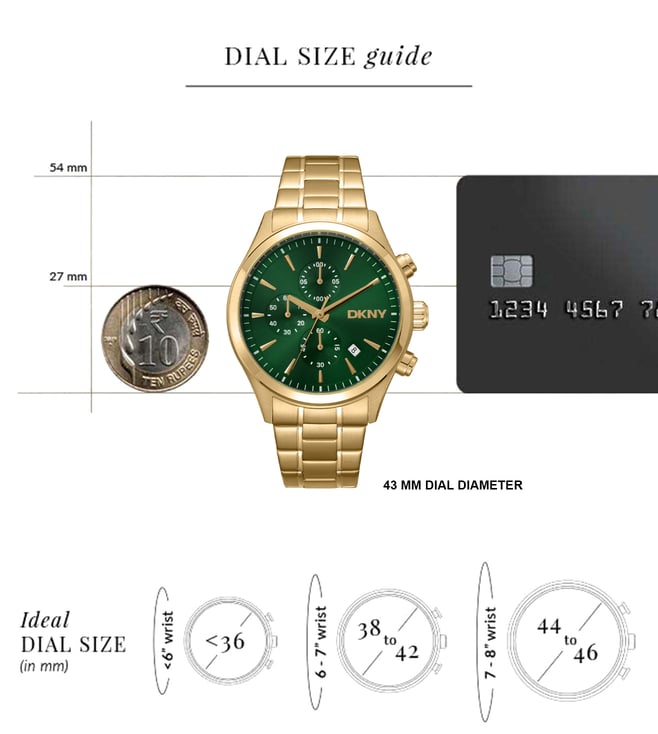 Dkny Active Quartz Chronograph Men 43 mm DK1G136M0065 - KRISHNA WATCH COMPANY