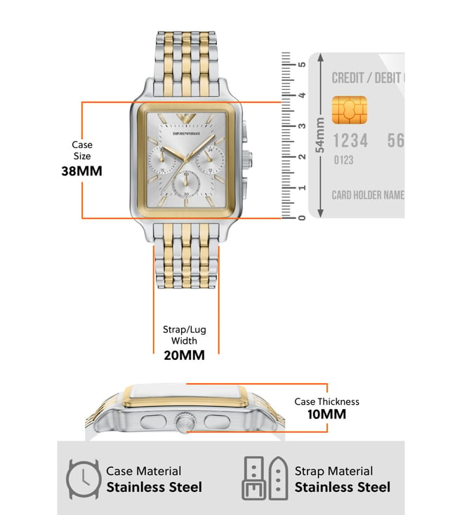 Emporio Armani Quartz Chronograph Men 38 mm AR11752 - KRISHNA WATCH COMPANY