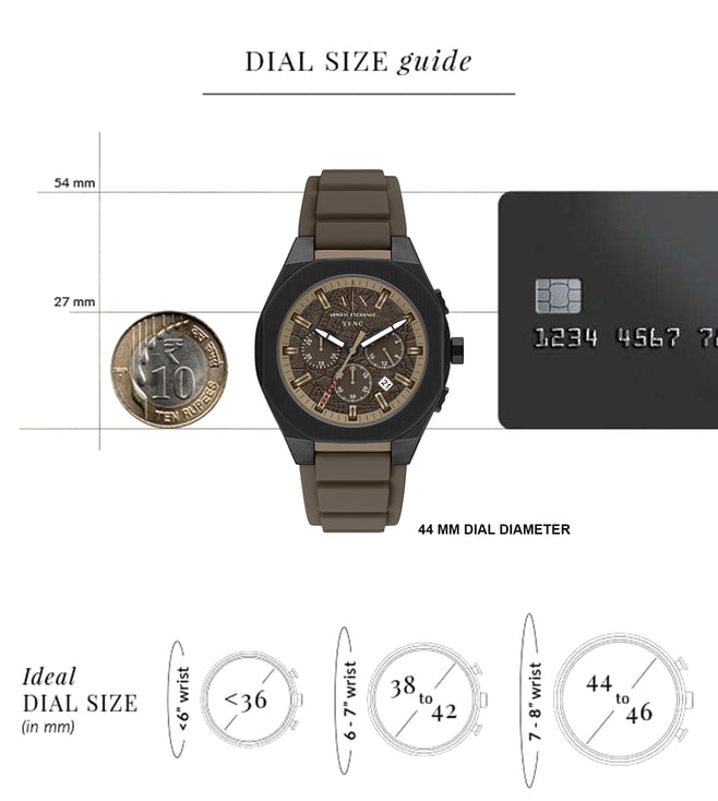 Armani Exchange Quartz Chronograph Men 44 mm AX4293 - KRISHNA WATCH COMPANY