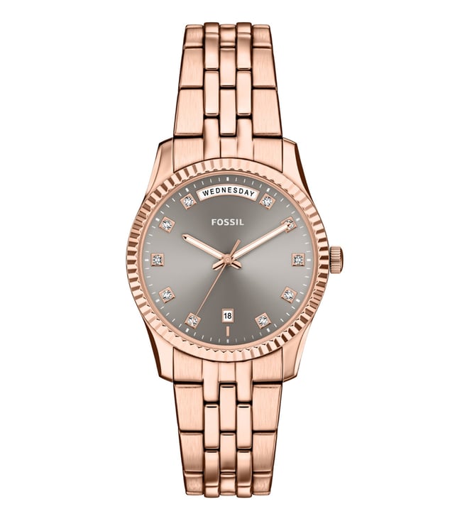 Fossil Scarlette Quartz Women 34 mm ES5459 - KRISHNA WATCH COMPANY