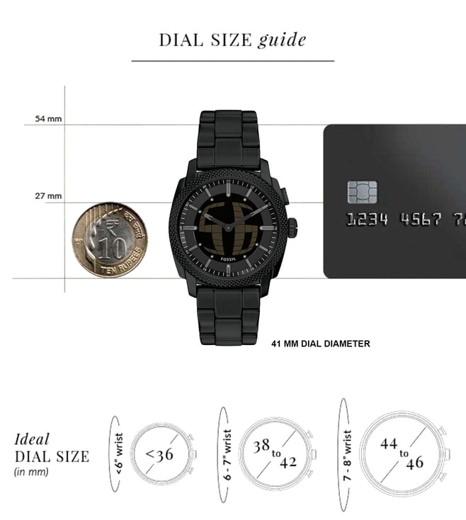 Fossil Machine Analog-Digital Men 41 mm FS6156 - KRISHNA WATCH COMPANY