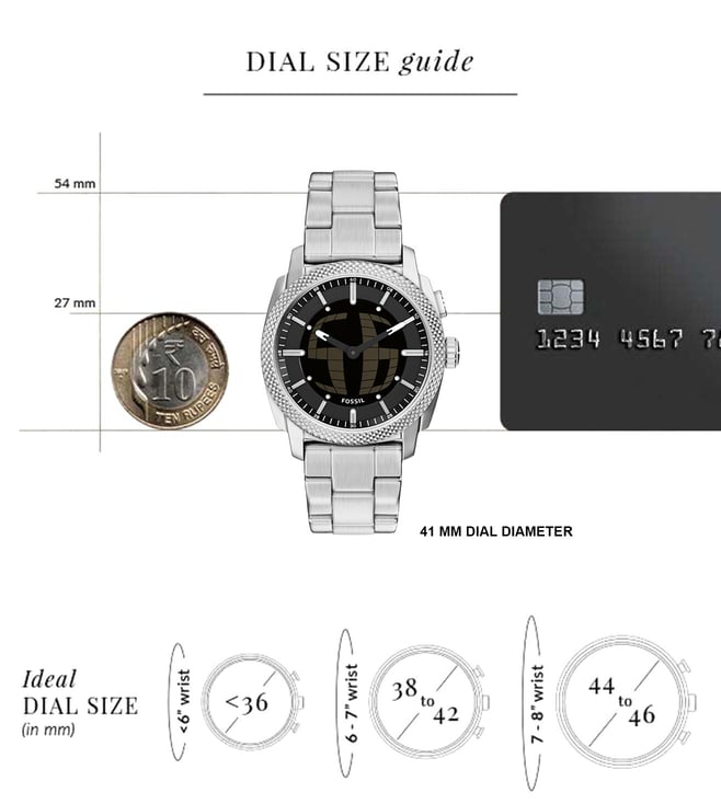 Fossil Machine Analog-Digital Men 41 mm FS6155 - KRISHNA WATCH COMPANY
