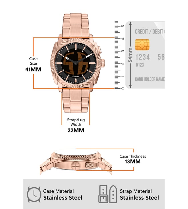 Fossil Machine Analog-Digital Men 41 mm FS6158 - KRISHNA WATCH COMPANY