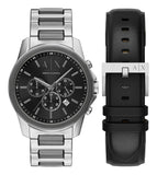 Armani Exchange Quartz Chronograph Men 44 mm with Interchangeable Strap AX7181SET