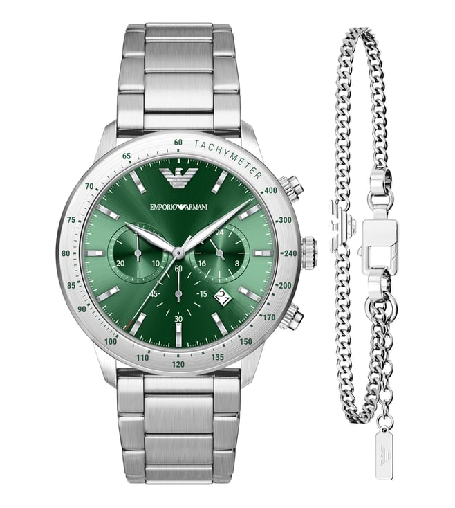Emporio Armani Quartz Chronograph Men 43 mm AR80088SET with Bracelet