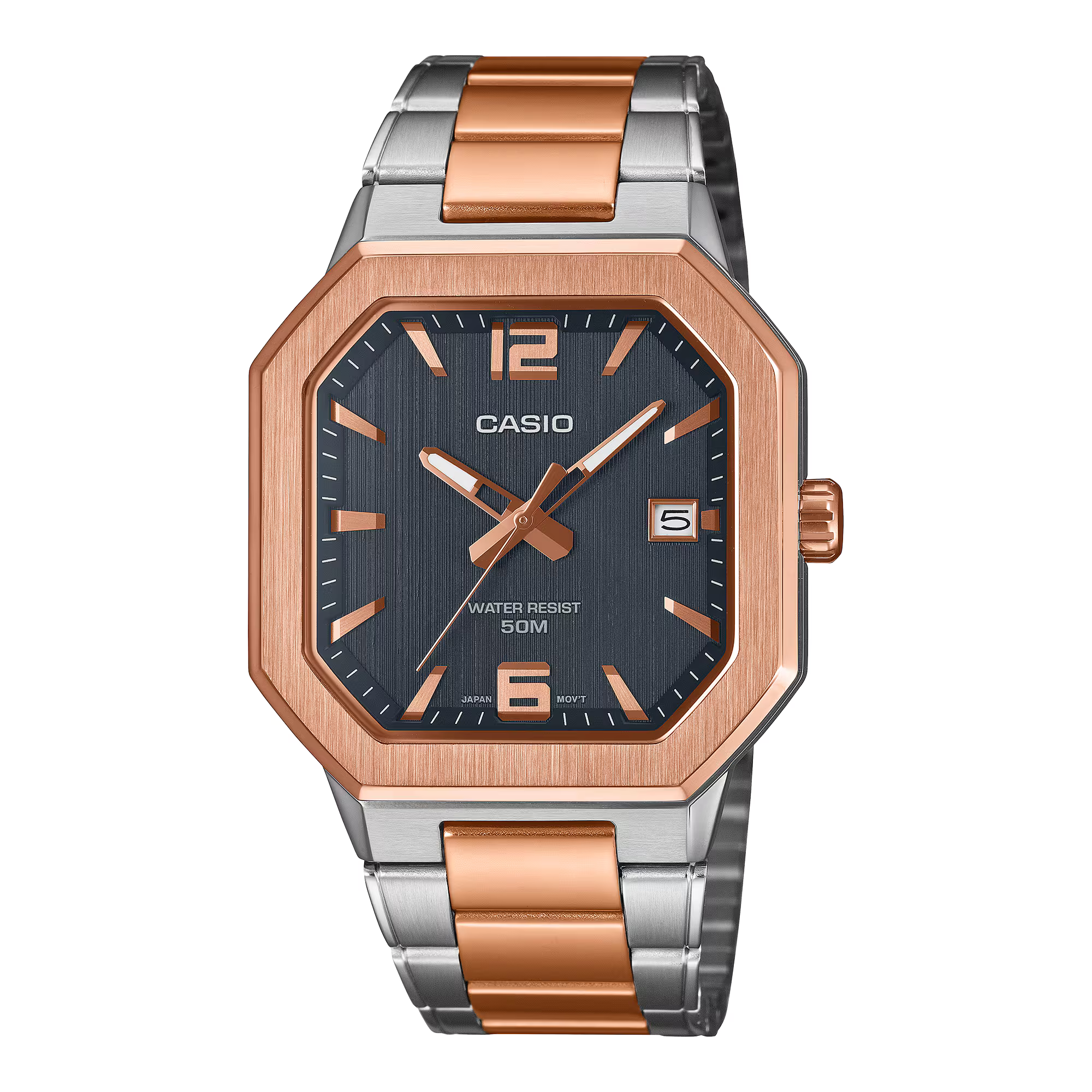 CASIO MENS METAL MTP-B195RG-2AVDF - A2529 - KRISHNA WATCH COMPANY