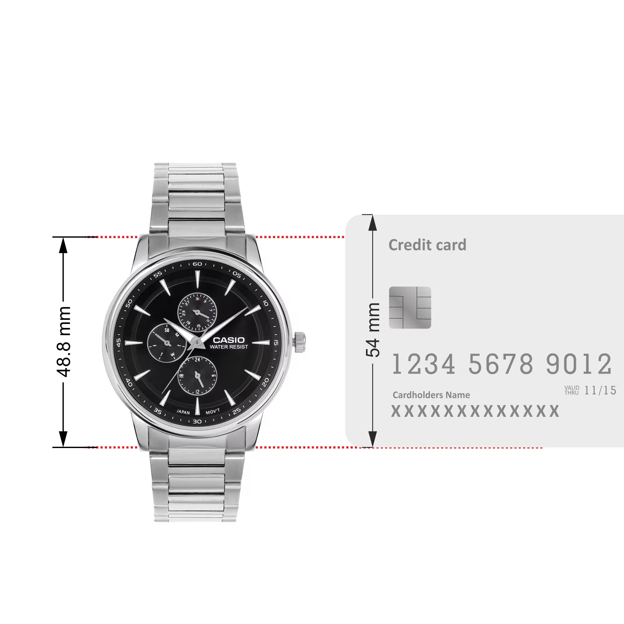Casio Enticer Men MTP-SN3KD-2A - A2458 - KRISHNA WATCH COMPANY