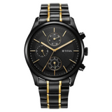 Titan Quartz Analog with Day and Date Black Dial Watch for Men - 1805KM06