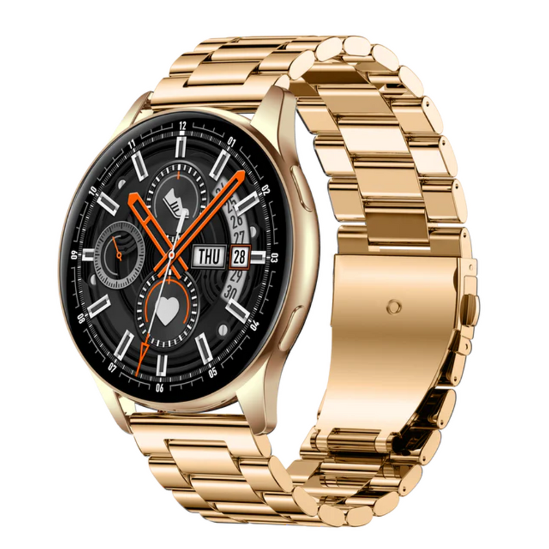 Pebble PFB03 Mettle Pro Classic Gold Smartwatch with Bluetooth Calling