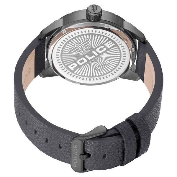 Police Quartz Analog with Date Grey Dial Leather Strap Watch for Men neplpewjb2226903 / plpewjb2226903 - KRISHNA WATCH COMPANY