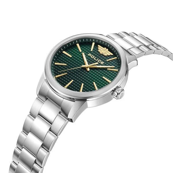 Police Analog Green Dial Watch for Men neplpewjg0018401 - KRISHNA WATCH COMPANY