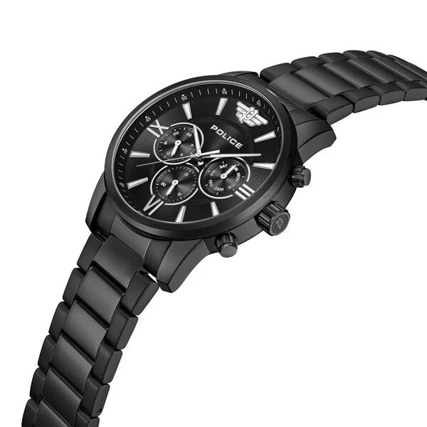 Police Black Dial Quartz Multifunction Watch for Men - PLPEWJK0004406 - KRISHNA WATCH COMPANY