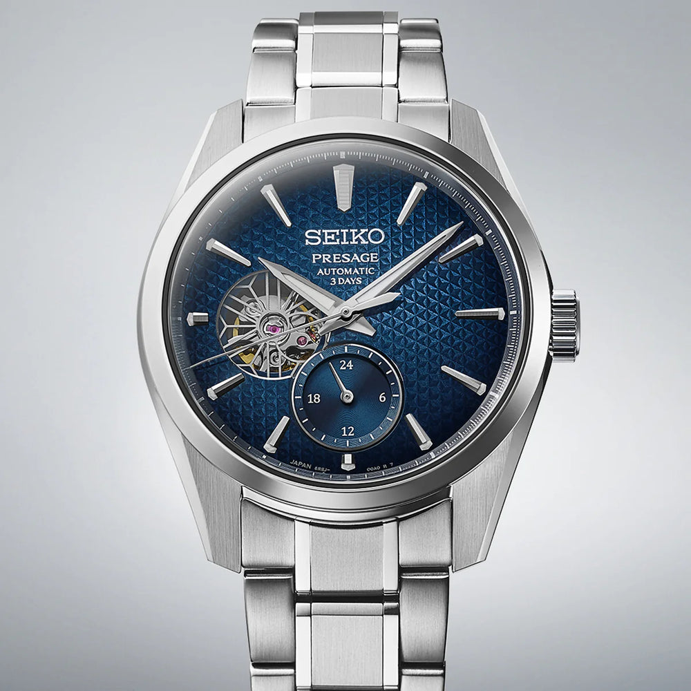 SEIKO Presage Ao Sharp-Edged Open Heart - SPB417J1 - KRISHNA WATCH COMPANY